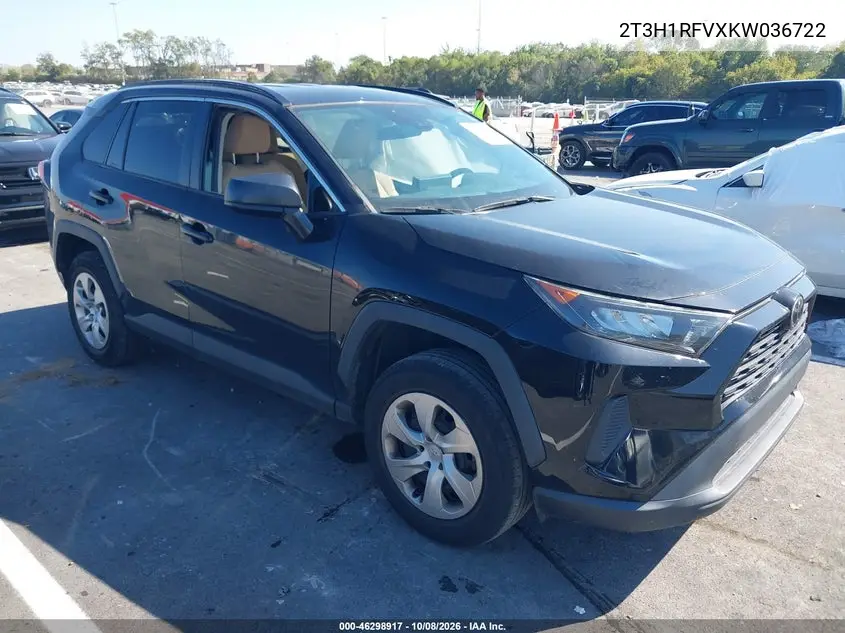 TOYOTA RAV 4 2019, VIN 2T3H1RFVXKW036722