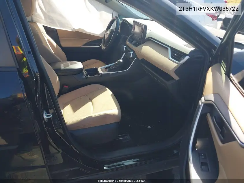 2019 TOYOTA RAV 4 VIN 2T3H1RFVXKW036722 — фото 5
