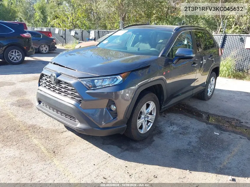 2019 TOYOTA RAV 4 VIN 2T3P1RFV3KC045632 — фото 2