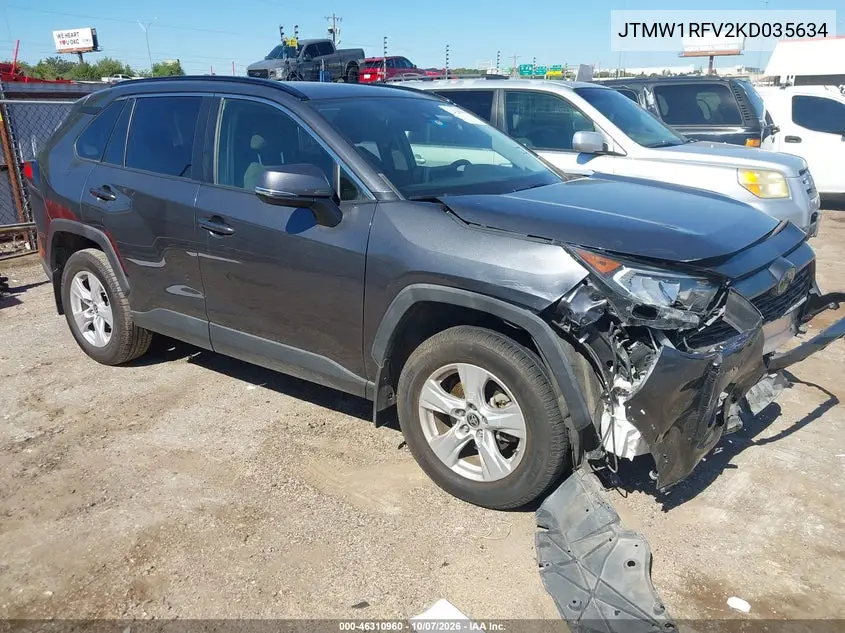TOYOTA RAV 4 2019, VIN JTMW1RFV2KD035634