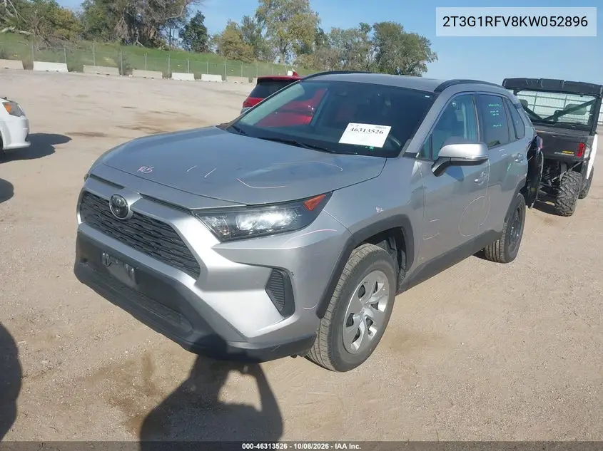 2019 TOYOTA RAV 4 VIN 2T3G1RFV8KW052896 — фото 2