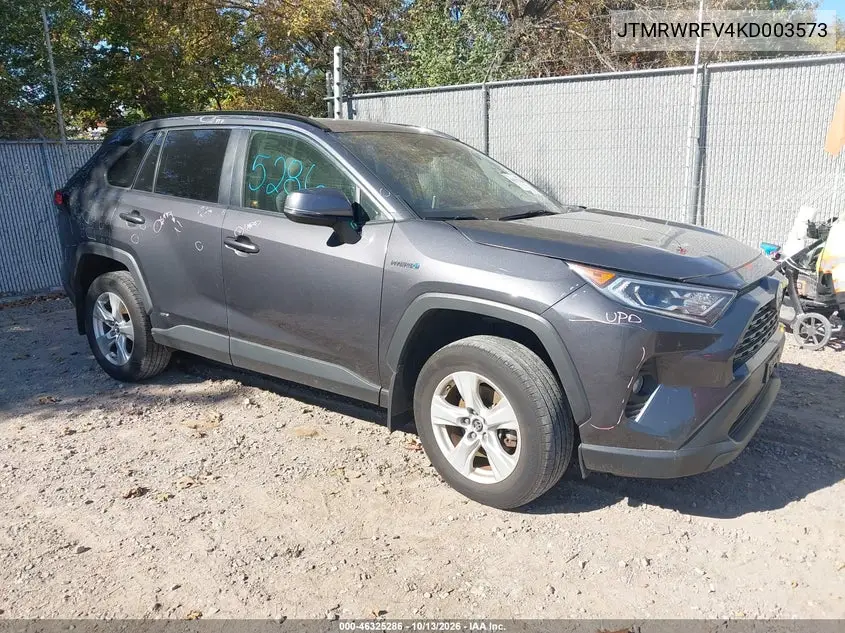 TOYOTA RAV 4 2019, VIN JTMRWRFV4KD003573