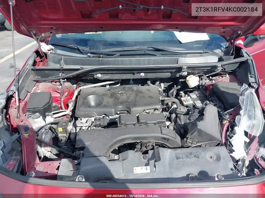 2019 TOYOTA RAV 4 VIN 2T3K1RFV4KC002184 — фото 10
