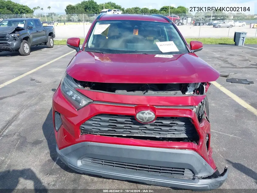 2019 TOYOTA RAV 4 VIN 2T3K1RFV4KC002184 — фото 12