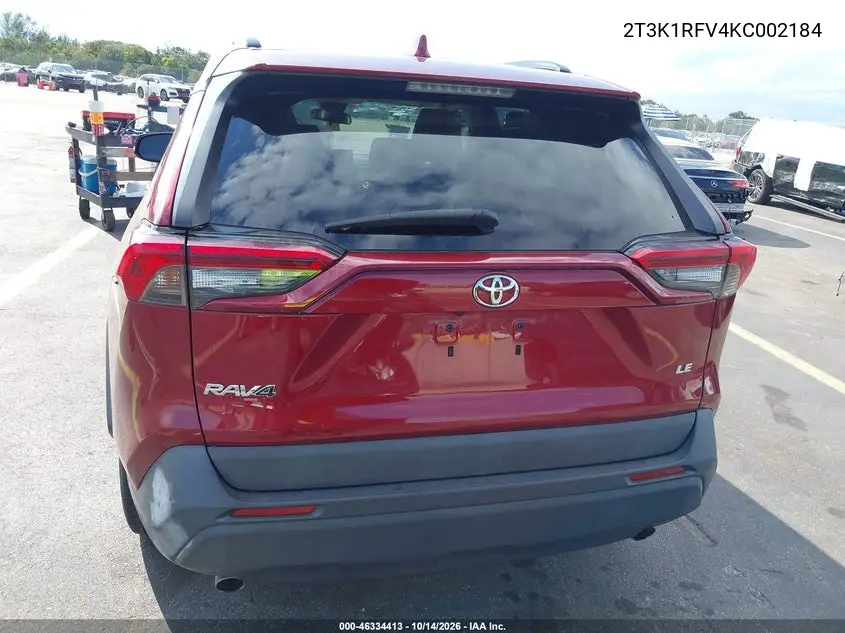 2019 TOYOTA RAV 4 VIN 2T3K1RFV4KC002184 — фото 16