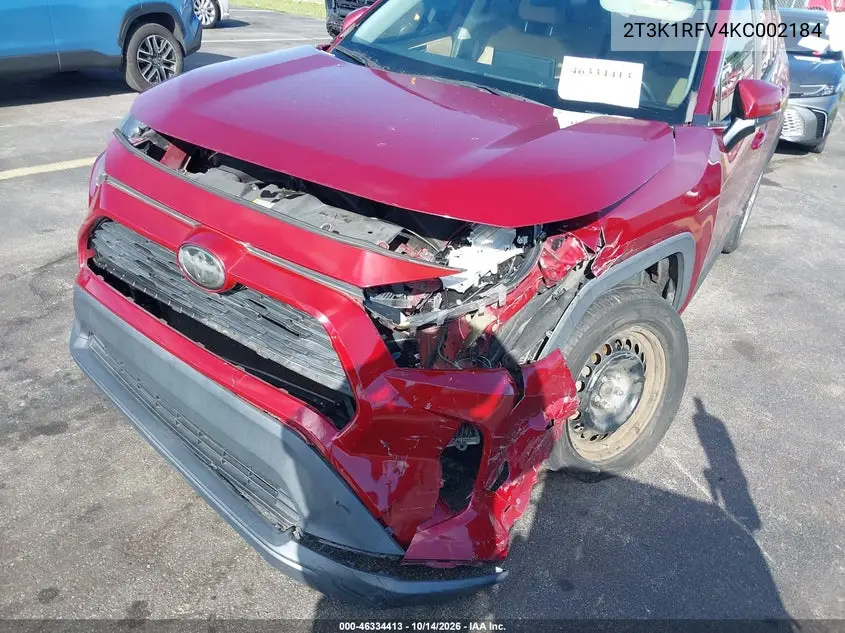 2019 TOYOTA RAV 4 VIN 2T3K1RFV4KC002184 — фото 6