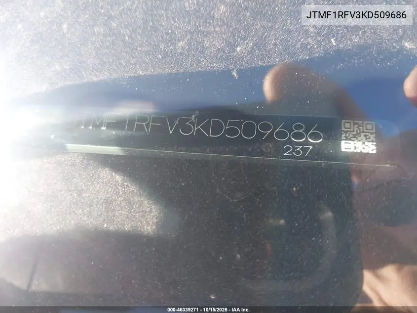 2019 TOYOTA RAV 4 VIN JTMF1RFV3KD509686 — фото 17