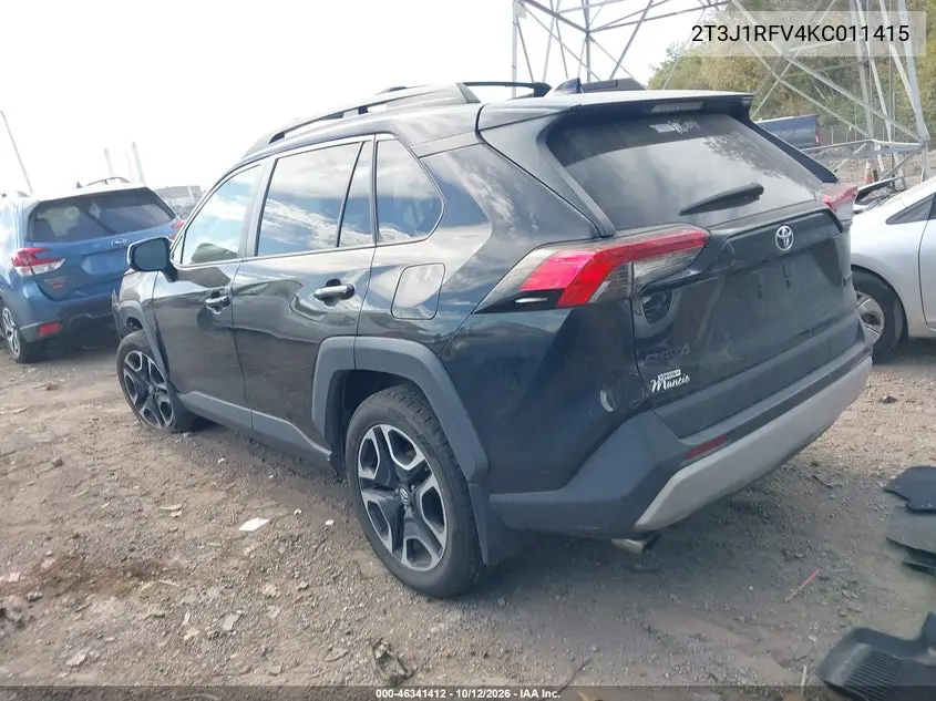 2019 TOYOTA RAV 4 VIN 2T3J1RFV4KC011415 — фото 3