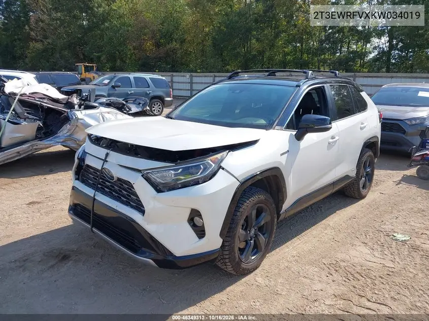 2019 TOYOTA RAV 4 VIN 2T3EWRFVXKW034019 — фото 2