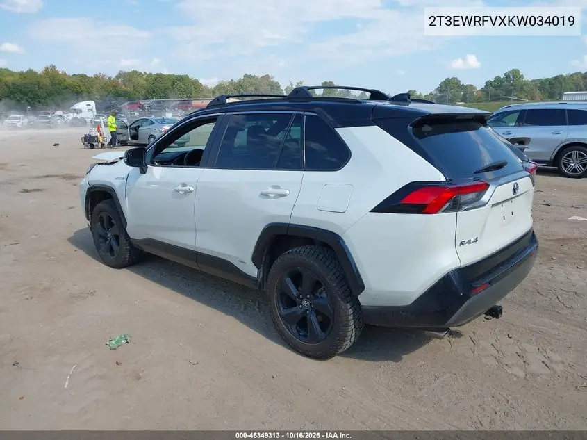 2019 TOYOTA RAV 4 VIN 2T3EWRFVXKW034019 — фото 3