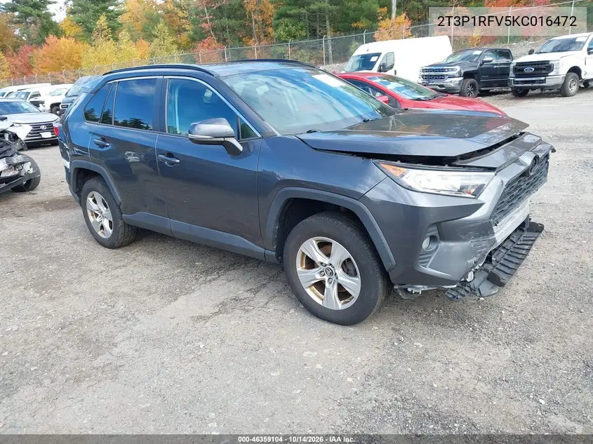 TOYOTA RAV 4 2019, VIN 2T3P1RFV5KC016472