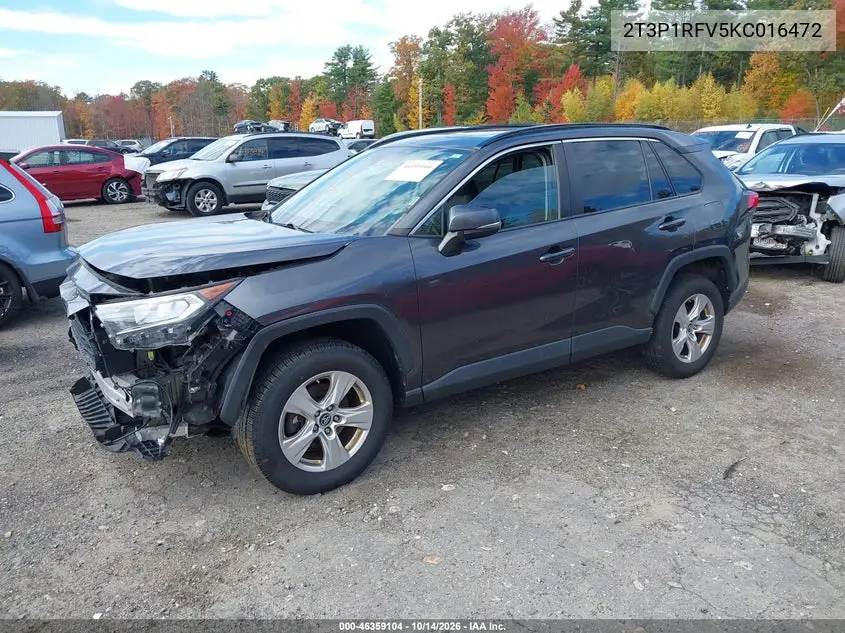 2019 TOYOTA RAV 4 VIN 2T3P1RFV5KC016472 — фото 2