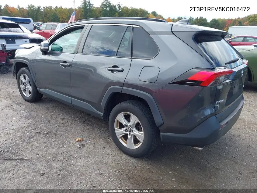 2019 TOYOTA RAV 4 VIN 2T3P1RFV5KC016472 — фото 3