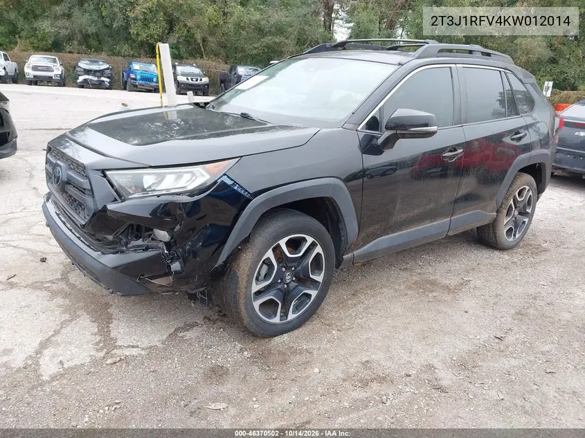 2019 TOYOTA RAV 4 VIN 2T3J1RFV4KW012014 — фото 2