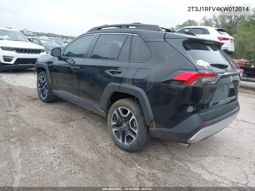 2019 TOYOTA RAV 4 VIN 2T3J1RFV4KW012014 — фото 3