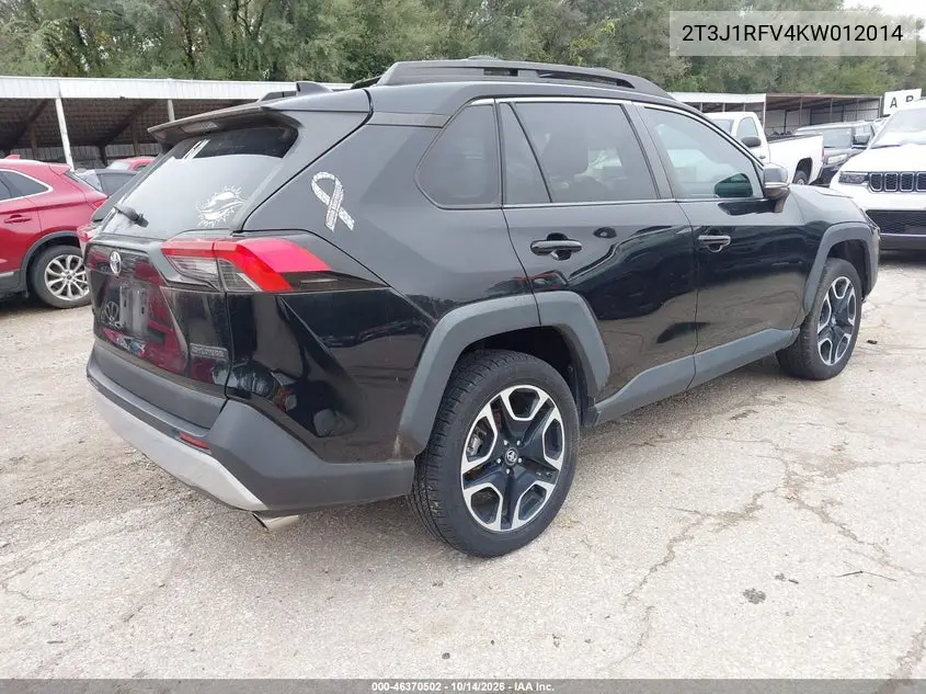 2019 TOYOTA RAV 4 VIN 2T3J1RFV4KW012014 — фото 4