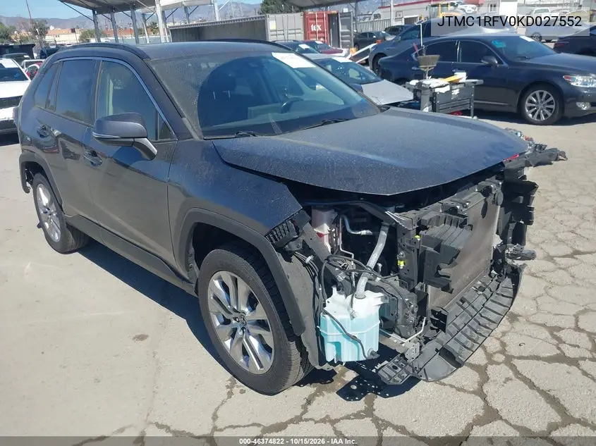 TOYOTA RAV 4 2019, VIN JTMC1RFV0KD027552