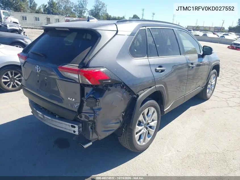 2019 TOYOTA RAV 4 VIN JTMC1RFV0KD027552 — фото 4