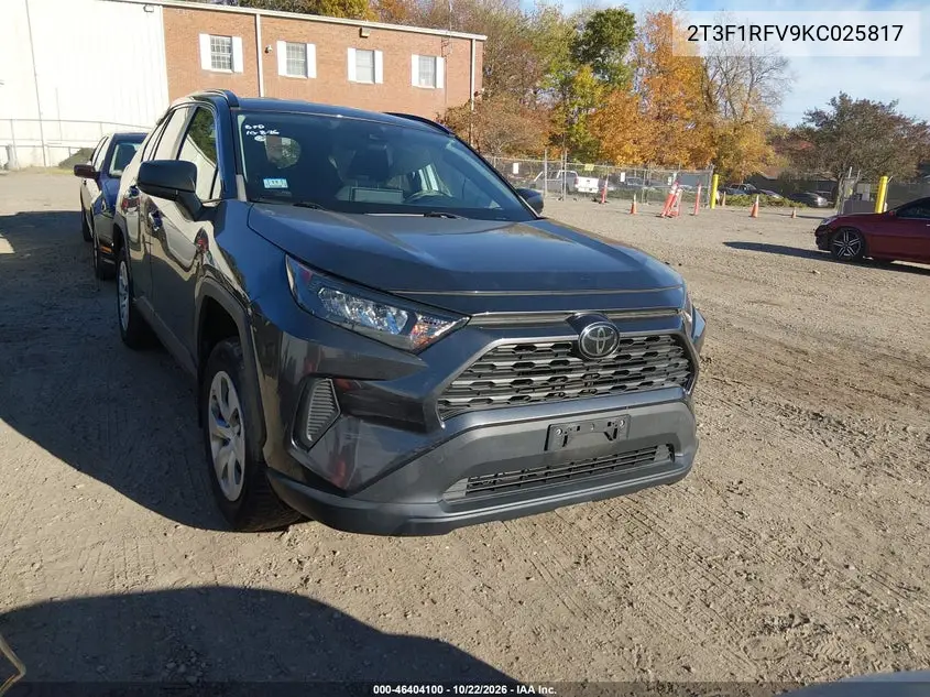 TOYOTA RAV 4 2019, VIN 2T3F1RFV9KC025817