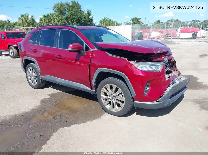TOYOTA RAV 4 2019, VIN 2T3C1RFV8KW024126