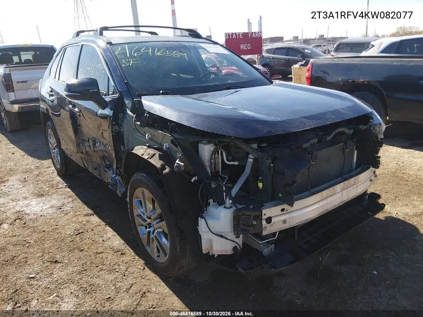 TOYOTA RAV 4 2019, VIN 2T3A1RFV4KW082077