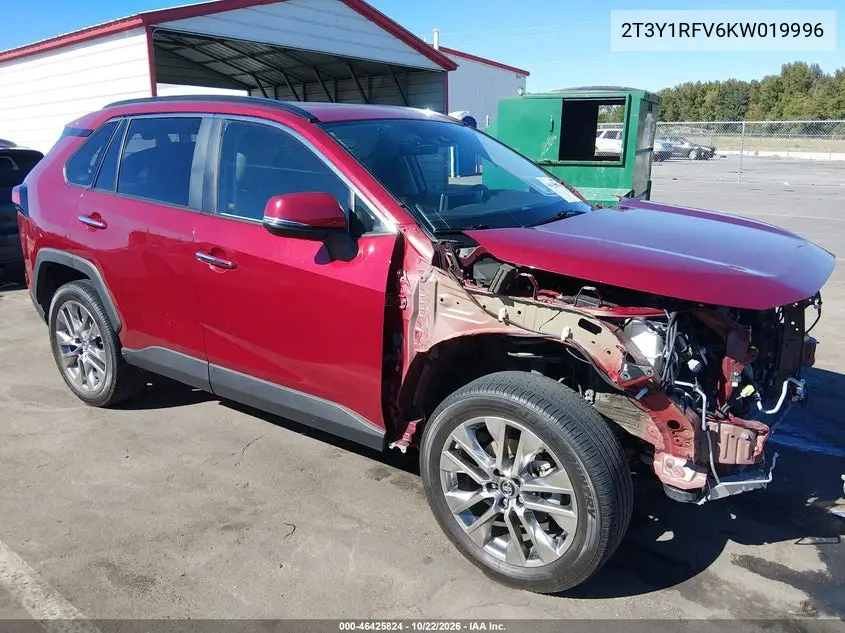 TOYOTA RAV 4 2019, VIN 2T3Y1RFV6KW019996