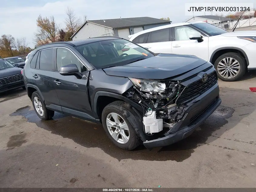 TOYOTA RAV 4 2019, VIN JTMP1RFV8KD031334