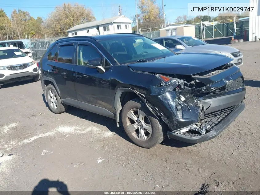 TOYOTA RAV 4 2019, VIN JTMP1RFV1KD029747