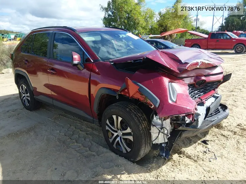 TOYOTA RAV 4 2019, VIN 2T3K1RFV0KW017876