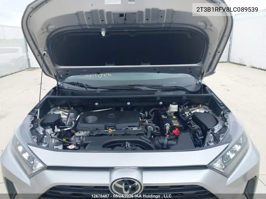 2020 TOYOTA RAV 4 VIN 2T3B1RFV8LC089539 — фото 10