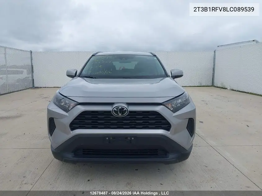2020 TOYOTA RAV 4 VIN 2T3B1RFV8LC089539 — фото 12