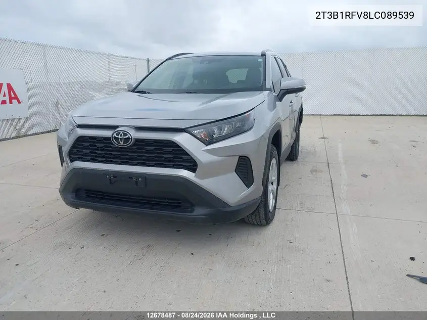 2020 TOYOTA RAV 4 VIN 2T3B1RFV8LC089539 — фото 2