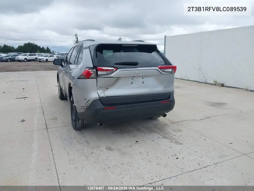 2020 TOYOTA RAV 4 VIN 2T3B1RFV8LC089539 — фото 3