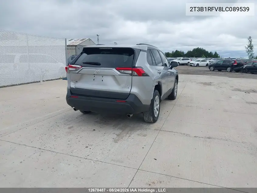 2020 TOYOTA RAV 4 VIN 2T3B1RFV8LC089539 — фото 4