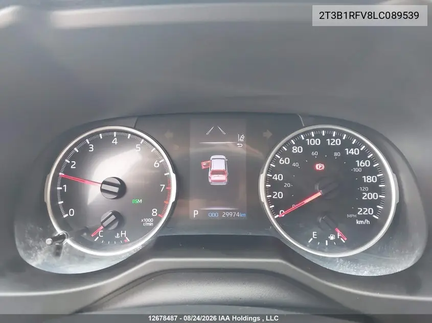 2020 TOYOTA RAV 4 VIN 2T3B1RFV8LC089539 — фото 7