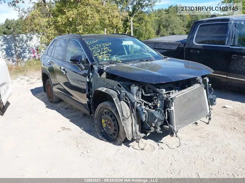 TOYOTA RAV 4 2020, VIN 2T3D1RFV9LC102145