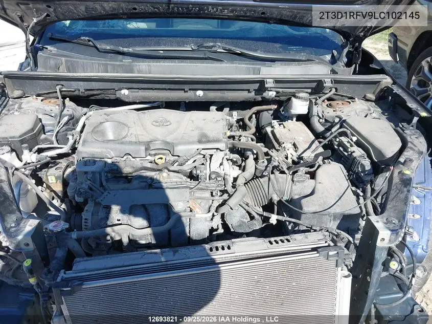 2020 TOYOTA RAV 4 VIN 2T3D1RFV9LC102145 — фото 10