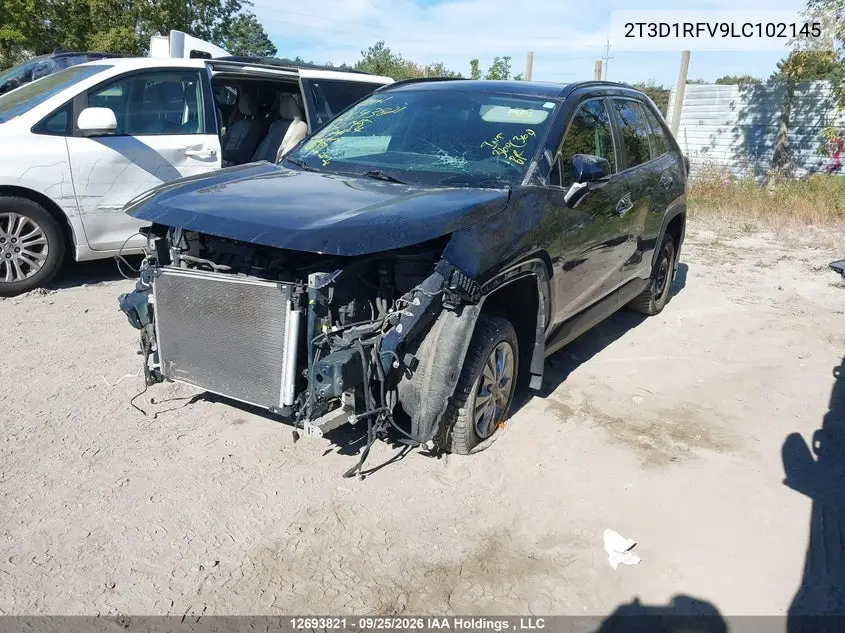 2020 TOYOTA RAV 4 VIN 2T3D1RFV9LC102145 — фото 2