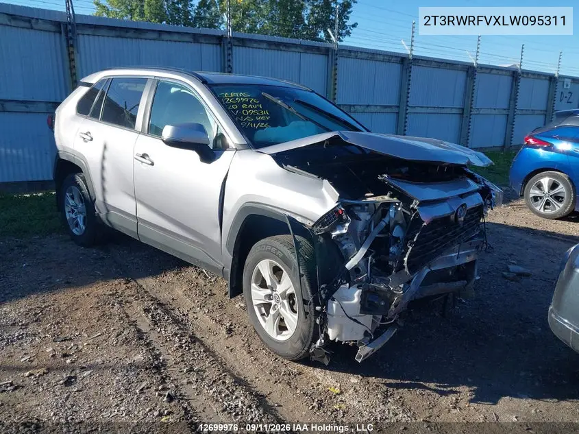 TOYOTA RAV 4 2020, VIN 2T3RWRFVXLW095311