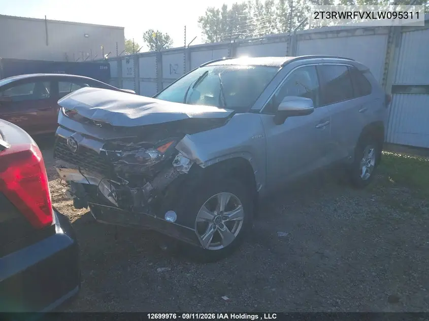 2020 TOYOTA RAV 4 VIN 2T3RWRFVXLW095311 — фото 2