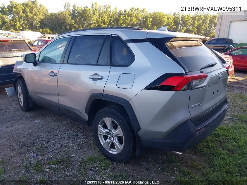 2020 TOYOTA RAV 4 VIN 2T3RWRFVXLW095311 — фото 3