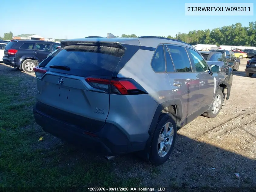 2020 TOYOTA RAV 4 VIN 2T3RWRFVXLW095311 — фото 4