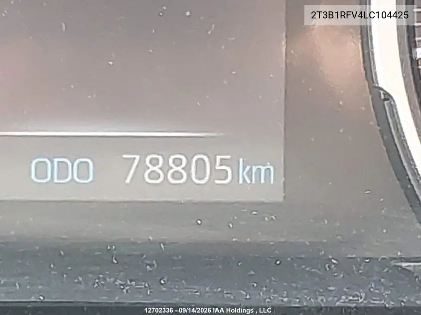 2020 TOYOTA RAV 4 VIN 2T3B1RFV4LC104425 — фото 15
