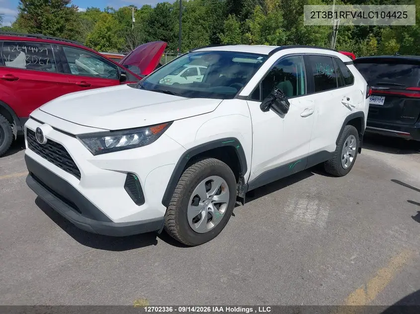 2020 TOYOTA RAV 4 VIN 2T3B1RFV4LC104425 — фото 2