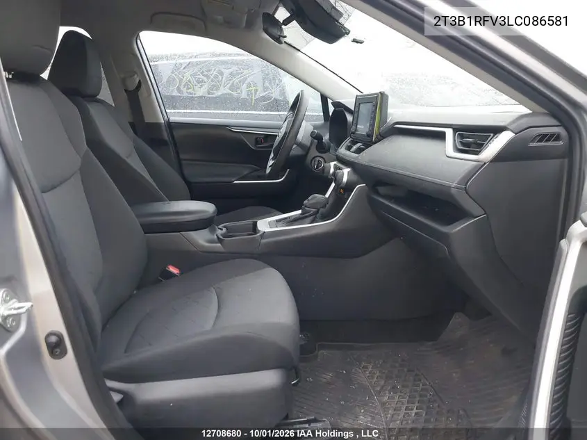 2020 TOYOTA RAV 4 VIN 2T3B1RFV3LC086581 — фото 5