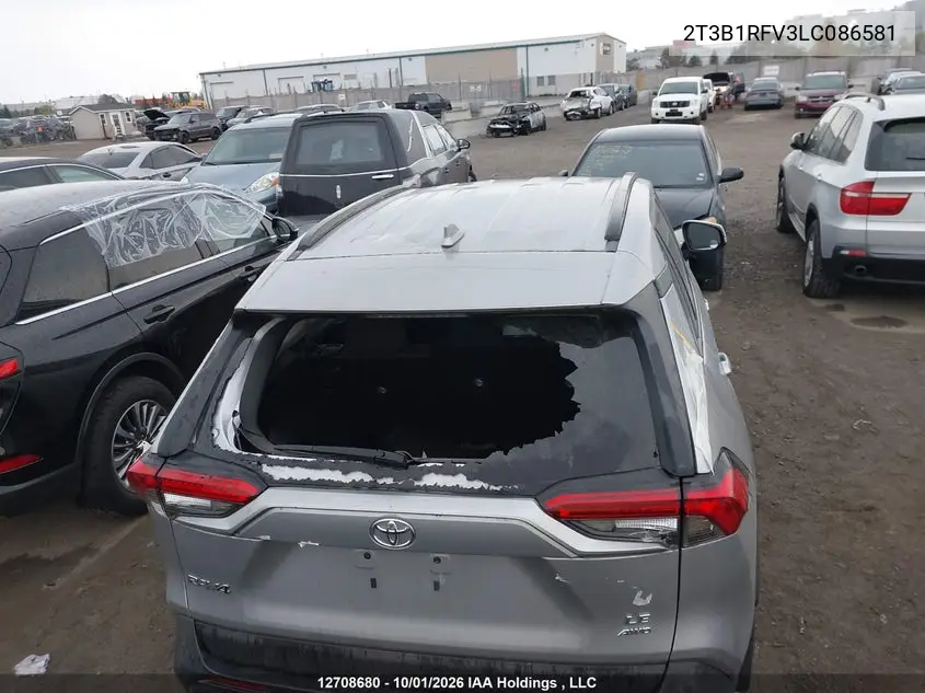 2020 TOYOTA RAV 4 VIN 2T3B1RFV3LC086581 — фото 6