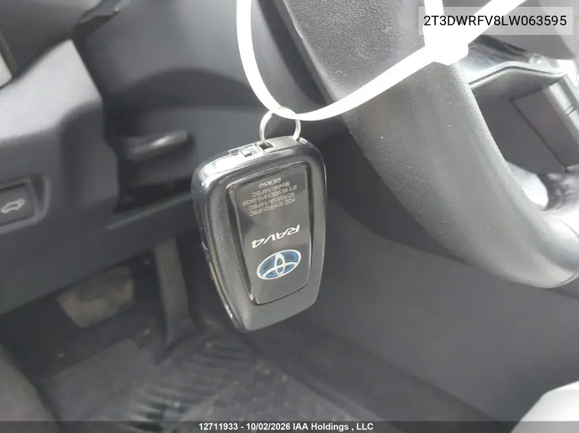 2020 TOYOTA RAV 4 VIN 2T3DWRFV8LW063595 — фото 11