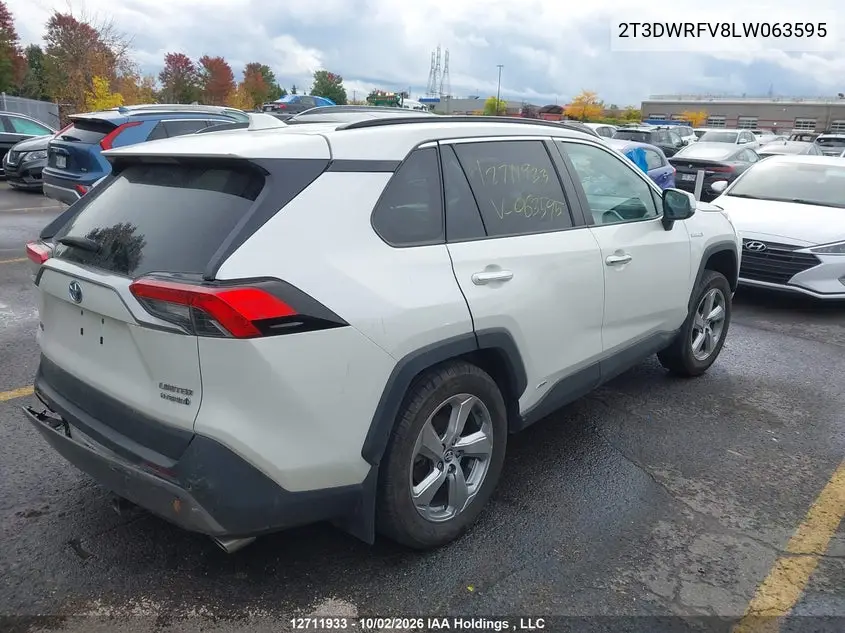 2020 TOYOTA RAV 4 VIN 2T3DWRFV8LW063595 — фото 4