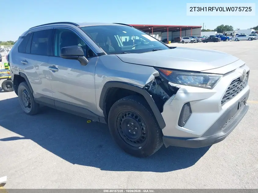 TOYOTA RAV 4 2020, VIN 2T3H1RFV0LW075725