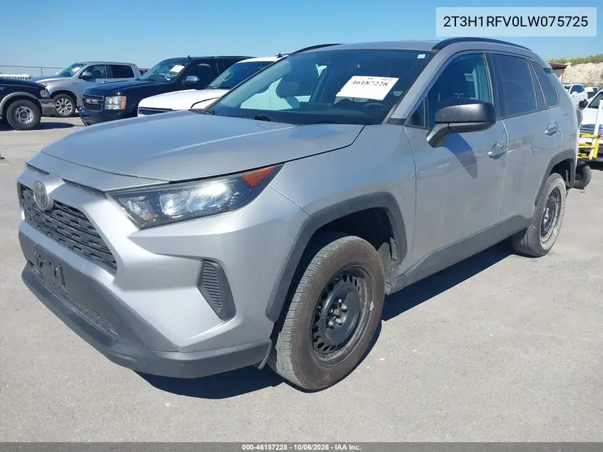 2020 TOYOTA RAV 4 VIN 2T3H1RFV0LW075725 — фото 2